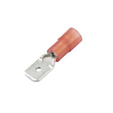 MALE PUSH ON TERMINALS - VINYL INSULATED - 22-18GA - .187"