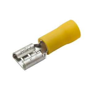 FEMALE PUSH ON TERMINALS - VINYL INSULATED - 12-10GA - .250"
