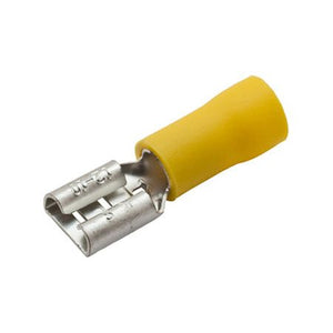 Image of MALE PUSH ON TERMINALS - VINYL INSULATED - 16-14GA - .187"