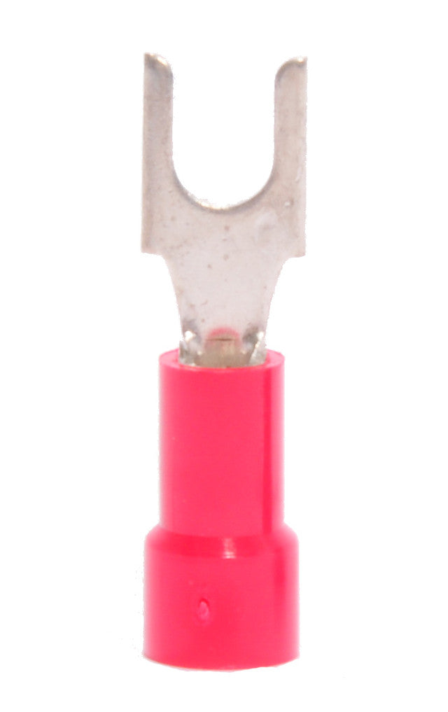 BLOCK SPADE TERMINALS - VINYL INSULATED - 22-18GA - #6