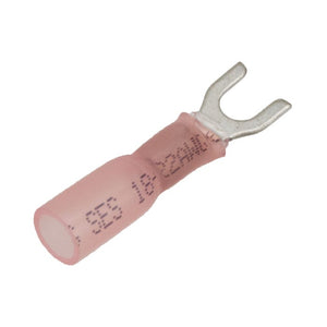 SPADE TERMINALS - 22-18GA - #10 - HEAT SHRINK