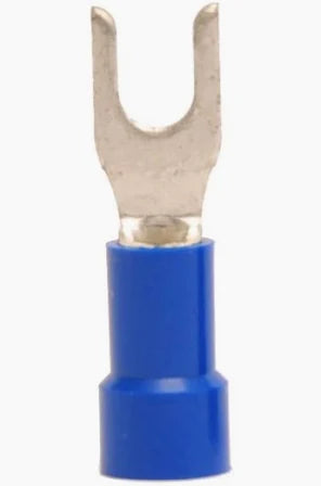 LOCKING SPADE TERMINALS, NYLON INSULATED, 16-14GA, #10